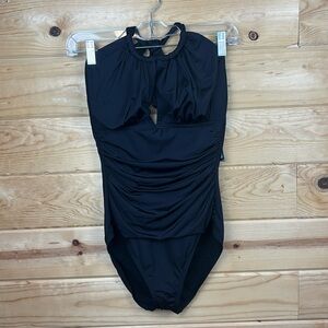 NWT! Kenneth Cole New York One Piece Swimsuit • Medium • Black
